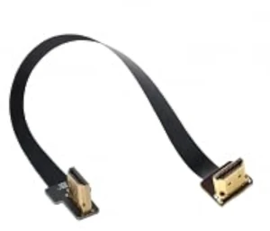 AJMRTC Dual 90 Degree RightUp Angled HDMI TypeA Male to Male FPC Flat Ribbon Cable 20CM, Soft Slim FPV Video Cord for Multicopter Drone Gimbal Aerial Photography HDTV Monitor AJMRTC Dual 90 Degree RightUp Angled HDMI TypeA Male to Male FPC Flat Ribbon Cable 20CM, Soft Slim FPV Video Cord for Multicopter Drone Gimbal Aerial Photography HDTV Monitor