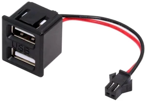 AJMRTC OEM DIY Dual TypeA Female Socket to 2Pin 2.54mm Pitch Latch Mount Header Cable, DC 5V Power Supply Wire for Electronics Project, Breadboard, Circuit Board, DIY Modification AJMRTC OEM DIY Dual TypeA Female Socket to 2Pin 2.54mm Pitch Latch Mount Header Cable, DC 5V Power Supply Wire for Electronics Project, Breadboard, Circuit Board, DIY Modification