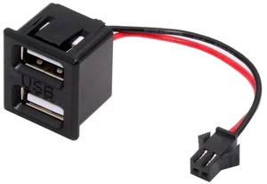 AJMRTC Dual USB TypeA Female Socket to 2Pin Latch Header Cable, 2.54mm Pitch DC 5V Power Adapter Wire Harness for DIY OEM Project, PCB Board, Electronic Module Power Supply AJMRTC Dual USB TypeA Female Socket to 2Pin Latch Header Cable, 2.54mm Pitch DC 5V Power Adapter Wire Harness for DIY OEM Project, PCB Board, Electronic Module Power Supply