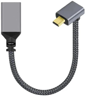 AJMRTC 4K Micro HDMI 1.4 TypeD Male 90 Degree Up Angled to HDMI Female Extension Cable, Upward Elbow MicroHDMI Adapter Cord for DV, MP4 Camera, DC Digital Camera, Laptop Video Output AJMRTC 4K Micro HDMI 1.4 TypeD Male 90 Degree Up Angled to HDMI Female Extension Cable, Upward Elbow MicroHDMI Adapter Cord for DV, MP4 Camera, DC Digital Camera, Laptop Video Output