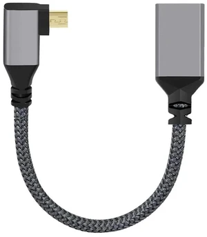 AJMRTC 4K Micro HDMI 1.4 TypeD Male 90 Degree Left Angled to HDMI Female Extension Cable, Left Elbow MicroHDMI Adapter Cord for DV, MP4 Camera, DC Digital Camera, Laptop Video Output AJMRTC 4K Micro HDMI 1.4 TypeD Male 90 Degree Left Angled to HDMI Female Extension Cable, Left Elbow MicroHDMI Adapter Cord for DV, MP4 Camera, DC Digital Camera, Laptop Video Output
