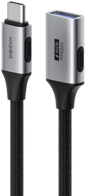 AJMRTC USBC Male to USBA Female OTG Extension Cable 1.6FT Nylon Braided, 10Gbps HighSpeed Data Cord for iPhone 17/16/15 Pro Max, iPad Pro, Android Phone, Flash Drive, Keyboard, Mouse Peripherals AJMRTC USBC Male to USBA Female OTG Extension Cable 1.6FT Nylon Braided, 10Gbps HighSpeed Data Cord for iPhone 17/16/15 Pro Max, iPad Pro, Android Phone, Flash Drive, Keyboard, Mouse Peripherals