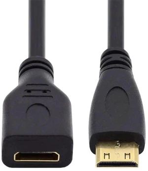 AJMRTC 15cm Mini HDMI TypeC Female to Mini HDMI TypeC Male Extension Cable, 4K 1080P HighSpeed AudioVideo Adapter Cord for Digital Camera, Camcorder, HDTV and Portable Display Devices AJMRTC 15cm Mini HDMI TypeC Female to Mini HDMI TypeC Male Extension Cable, 4K 1080P HighSpeed AudioVideo Adapter Cord for Digital Camera, Camcorder, HDTV and Portable Display Devices