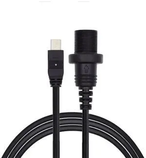 AJMRTC 1M Waterproof Dustproof MiniUSB 2.0 5Pin Male to Female Extension Cable, PanelMount Flush Socket for Car Dashboard, Boat, Motorcycle, 480Mbps Data Sync & Power Charging Cord AJMRTC 1M Waterproof Dustproof MiniUSB 2.0 5Pin Male to Female Extension Cable, PanelMount Flush Socket for Car Dashboard, Boat, Motorcycle, 480Mbps Data Sync & Power Charging Cord