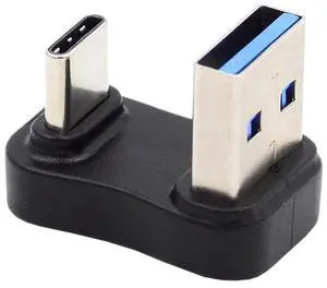 AJMRTC 10Gbps USB3.1 Gen2 UShaped Reverse BackUp 90Degree Angled Adapter, USBA Male to USBC Male Data & Charging Coupler, UBend Corner Connector for Laptop, Tablet and USBC Smartphones AJMRTC 10Gbps USB3.1 Gen2 UShaped Reverse BackUp 90Degree Angled Adapter, USBA Male to USBC Male Data & Charging Coupler, UBend Corner Connector for Laptop, Tablet and USBC Smartphones