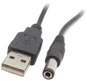 AJMRTC USB 2.0 TypeA Male to DC 5.5x2.5mm Barrel Plug Power Cable 80cm, DC 5V PowerOnly Charging Cord for Small Electronic Gadgets, LED Strip Lights, Mini Router AJMRTC USB 2.0 TypeA Male to DC 5.5x2.5mm Barrel Plug Power Cable 80cm, DC 5V PowerOnly Charging Cord for Small Electronic Gadgets, LED Strip Lights, Mini Router