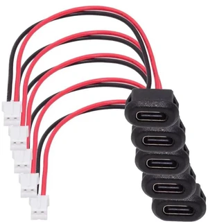 AJMRTC 5Pcs/Set TypeC Female Socket to 2Pin Header Cable, 2.0mm Pitch LatchMount DIY Wire Harness, DC 5V Power Supply Cable for Electronic Project, OEM Customizable Assembly Replacement Wires AJMRTC 5Pcs/Set TypeC Female Socket to 2Pin Header Cable, 2.0mm Pitch LatchMount DIY Wire Harness, DC 5V Power Supply Cable for Electronic Project, OEM Customizable Assembly Replacement Wires