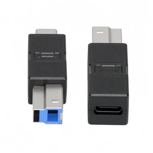 AJMRTC 2Pack USB3.0 TypeB Male to USBC Male & Female Adapter Set, 5Gbps Data Transfer Converter, USBB to TypeC Extension Connector for External SSD, Disk Drive, Digital Camera, Peripheral Data Sy AJMRTC 2Pack USB3.0 TypeB Male to USBC Male & Female Adapter Set, 5Gbps Data Transfer Converter, USBB to TypeC Extension Connector for External SSD, Disk Drive, Digital Camera, Peripheral Data Sy