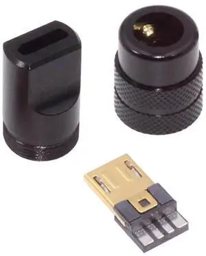 AJMRTC 5Pin Micro USB2.0 Male SolderType Connector, Black Aluminum Alloy Shell DIY Plug, Fits 4.0mm6.0mm Outer Diameter Cable, Repair Replacement for Custom HandSoldered USB Cable Assembly AJMRTC 5Pin Micro USB2.0 Male SolderType Connector, Black Aluminum Alloy Shell DIY Plug, Fits 4.0mm6.0mm Outer Diameter Cable, Repair Replacement for Custom HandSoldered USB Cable Assembly