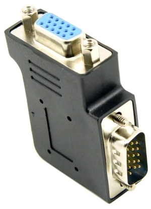 AJMRTC 90Degree Right Angle HDB15Pin VGA RGB Adapter, ScrewNut Locking Male to Female DSub 15 Extension Connector for Monitors, Displays, Projectors & Desktop Analog Video Connection AJMRTC 90Degree Right Angle HDB15Pin VGA RGB Adapter, ScrewNut Locking Male to Female DSub 15 Extension Connector for Monitors, Displays, Projectors & Desktop Analog Video Connection
