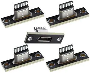 AJMRTC 5Pcs Set MicroUSB TypeB 5Pin Female Socket, USB 2.0 Pinout PanelMount Receptacle with PC Board, SolderType Jack for DIY OEM Electronic Project Device Port Repair Modification AJMRTC 5Pcs Set MicroUSB TypeB 5Pin Female Socket, USB 2.0 Pinout PanelMount Receptacle with PC Board, SolderType Jack for DIY OEM Electronic Project Device Port Repair Modification