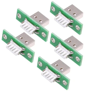 AJMRTC 5Pcs Set Reversible USB TypeA Male Plug Connector, PanelMount SolderType Plug, DIY OEM Replacement Part for Electronic Project Repair, Custom Hardware Modification and Circuit Prototyping AJMRTC 5Pcs Set Reversible USB TypeA Male Plug Connector, PanelMount SolderType Plug, DIY OEM Replacement Part for Electronic Project Repair, Custom Hardware Modification and Circuit Prototyping