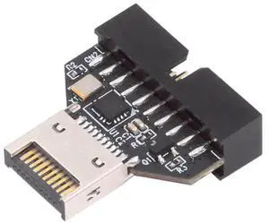 AJMRTC USB 3.2 TypeE Front Panel Header Male to USB 3.0 19Pin Female Mainboard Extension Adapter with Builtin HUB Chipset, 10Gbps Internal PCBA Converter for Desktop PC Chassis DIY Hardware Upgrade AJMRTC USB 3.2 TypeE Front Panel Header Male to USB 3.0 19Pin Female Mainboard Extension Adapter with Builtin HUB Chipset, 10Gbps Internal PCBA Converter for Desktop PC Chassis DIY Hardware Upgrade
