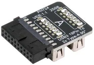 AJMRTC ReverseAngled Vertical Adapter, USB3.0 Motherboard 19/20Pin Box Header to Dual USB 3.0 TypeA, 10Gbps Internal PCBA Converter for Desktop PC Chassis DIY Hardware Modification AJMRTC ReverseAngled Vertical Adapter, USB3.0 Motherboard 19/20Pin Box Header to Dual USB 3.0 TypeA, 10Gbps Internal PCBA Converter for Desktop PC Chassis DIY Hardware Modification