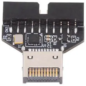 AJMRTC 10Gbps TypeE IDC Socket to USB3.0 20Pin Header Adapter with CH334P Chipset, USB3.1 FrontPanel Header Converter for Desktop Motherboard Internal PC DIY Hardware Modification AJMRTC 10Gbps TypeE IDC Socket to USB3.0 20Pin Header Adapter with CH334P Chipset, USB3.1 FrontPanel Header Converter for Desktop Motherboard Internal PC DIY Hardware Modification