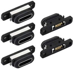 AJMRTC 5Pcs/Set DIY OEM USB2.0 MicroB Female Receptacle Socket,Waterproof SMT Mounting Connector,480Mbps Data Transfer,Replacement Repair Part for Electronic Project DIY AJMRTC 5Pcs/Set DIY OEM USB2.0 MicroB Female Receptacle Socket,Waterproof SMT Mounting Connector,480Mbps Data Transfer,Replacement Repair Part for Electronic Project DIY