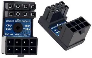AJMRTC 2Pcs/Lot 360 Degree UpDown Angled EPS 8P ATX Male to Female Power Header Adapter,CPU 12V Power Connector for Motherboard CPU Port PC Chassis Cable Management AJMRTC 2Pcs/Lot 360 Degree UpDown Angled EPS 8P ATX Male to Female Power Header Adapter,CPU 12V Power Connector for Motherboard CPU Port PC Chassis Cable Management
