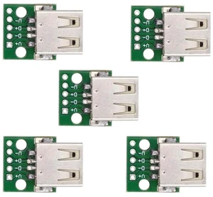 AJMRTC 5Pcs/Set DIY OEM USB2.0 TypeA Female Receptacle Socket,SolderType PCB Mount Connector,480Mbps Data Rate for PCB Repair,Electronic Assembly and DIY Projects AJMRTC 5Pcs/Set DIY OEM USB2.0 TypeA Female Receptacle Socket,SolderType PCB Mount Connector,480Mbps Data Rate for PCB Repair,Electronic Assembly and DIY Projects