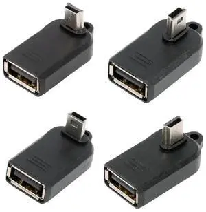 AJMRTC 4Pcs 90 Degree Angled Micro USB Male to USB2.0 Female OTG Adapter,OnTheGo Connector for Keyboard,Mouse,Game Controller,Flash Drive and USB Splitter AJMRTC 4Pcs 90 Degree Angled Micro USB Male to USB2.0 Female OTG Adapter,OnTheGo Connector for Keyboard,Mouse,Game Controller,Flash Drive and USB Splitter