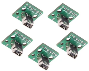 AJMRTC 5Pcs/Set DIY OEM USB2.0 MiniB Female Receptacle Socket,Vertical SolderType PCB Mount Connector,480Mbps Data Rate for PCB Repair,Custom Electronic Assembly Projects AJMRTC 5Pcs/Set DIY OEM USB2.0 MiniB Female Receptacle Socket,Vertical SolderType PCB Mount Connector,480Mbps Data Rate for PCB Repair,Custom Electronic Assembly Projects