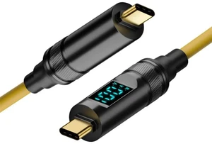 AJMRTC 20CM Smart LED Display USB4 TypeC Male to Male Cable,20Gbps Data,100W PD Fast Charging,8K Video Output,PowerData Sync Cord for Laptops,External Disks and USBC Smartphones AJMRTC 20CM Smart LED Display USB4 TypeC Male to Male Cable,20Gbps Data,100W PD Fast Charging,8K Video Output,PowerData Sync Cord for Laptops,External Disks and USBC Smartphones