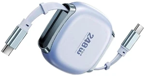 AJMRTC Blue Retractable Stretch Coiled USBC Male to Male Cable,240W PD Fast Charging,480Mbps Data Sync Cord,for Laptops,Smartphones,Tablets,Portable USBC Power and Data Connection AJMRTC Blue Retractable Stretch Coiled USBC Male to Male Cable,240W PD Fast Charging,480Mbps Data Sync Cord,for Laptops,Smartphones,Tablets,Portable USBC Power and Data Connection