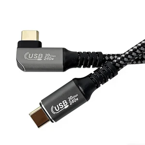 AJMRTC 6.6FT (2M) RightAngle USB4 TypeC to TypeC Cable,240W PD3.1 Fast Charging,20Gbps Data Transfer,8K Video Cord for USBC Laptops,Monitors,Docking Stations & External SSDs AJMRTC 6.6FT (2M) RightAngle USB4 TypeC to TypeC Cable,240W PD3.1 Fast Charging,20Gbps Data Transfer,8K Video Cord for USBC Laptops,Monitors,Docking Stations & External SSDs