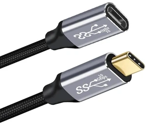 AJMRTC 2M StraightConnector USB3.1 TypeC Male to Female Extension Cable with Protective Sleeve,10Gbps Data 100W PD PassThrough Charging Cord for Laptops,Tablets,Docking Stations & USBC Peripherals AJMRTC 2M StraightConnector USB3.1 TypeC Male to Female Extension Cable with Protective Sleeve,10Gbps Data 100W PD PassThrough Charging Cord for Laptops,Tablets,Docking Stations & USBC Peripherals