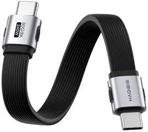 AJMRTC USB4 V2.0 Straight Short USBC Cable, 0.5FT, 80Gbps Data Transfer, 240W PD Fast Charging, 8K@60Hz Video, Compatible with Thunderbolt 5/4 for iPhone 17 16 15 Pro Max, iPad Pro USBC Devices AJMRTC USB4 V2.0 Straight Short USBC Cable, 0.5FT, 80Gbps Data Transfer, 240W PD Fast Charging, 8K@60Hz Video, Compatible with Thunderbolt 5/4 for iPhone 17 16 15 Pro Max, iPad Pro USBC Devices