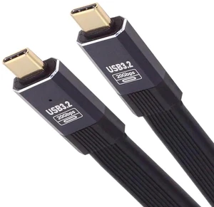 AJMRTC 20CM Flat Slim FPC USB4 Cable, 20Gbps Data Sync, 100W PD Charging, 8K@60Hz & 5K@60Hz Video, Compatible with Thunderbolt 3 / 4 for Laptop, Docking Station and SpaceLimited Peripheral Connection AJMRTC 20CM Flat Slim FPC USB4 Cable, 20Gbps Data Sync, 100W PD Charging, 8K@60Hz & 5K@60Hz Video, Compatible with Thunderbolt 3 / 4 for Laptop, Docking Station and SpaceLimited Peripheral Connection
