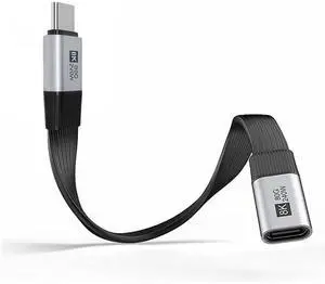 AJMRTC 20cm Flat Slim FPC USB5 MaletoFemale Extension Cable, 80Gbps, 240W PD, 16K 8K@60Hz 5K Video, Compatible with USB4.0, Thunderbolt 3/4/5 for Chassis & Embedded Installations AJMRTC 20cm Flat Slim FPC USB5 MaletoFemale Extension Cable, 80Gbps, 240W PD, 16K 8K@60Hz 5K Video, Compatible with USB4.0, Thunderbolt 3/4/5 for Chassis & Embedded Installations