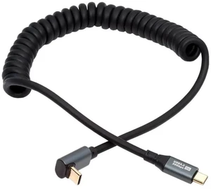 AJMRTC UpAngled Stretch Coiled USB4 USBC Cable, 20Gbps Data, 100W PD Charging, 8K Video, MaletoMale Spring Cord Stretches to 180cm for Laptop, Keyboard, Tablet USBC Peripherals AJMRTC UpAngled Stretch Coiled USB4 USBC Cable, 20Gbps Data, 100W PD Charging, 8K Video, MaletoMale Spring Cord Stretches to 180cm for Laptop, Keyboard, Tablet USBC Peripherals
