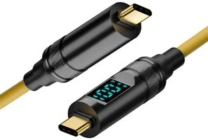 AJMRTC Smart LED Display USB4 TypeC Male to Male Cable 200CM,20Gbps Data 100W PD Fast Charging 8K Video Cord for Laptops,Mobile Phones,External SSD Drives & USBC Devices AJMRTC Smart LED Display USB4 TypeC Male to Male Cable 200CM,20Gbps Data 100W PD Fast Charging 8K Video Cord for Laptops,Mobile Phones,External SSD Drives & USBC Devices