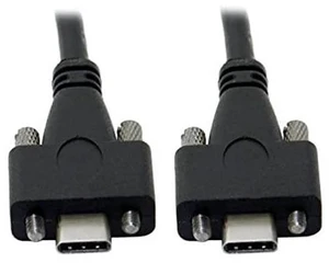 AJMRTC Panel Mount USBC to USBC Cable 200cm,USB3.1 Gen2 Dual M2 ScrewLocking TypeC Male to Male Cord,10Gbps HighSpeed Data Transfer for Industrial Device Docking Station Equipment AJMRTC Panel Mount USBC to USBC Cable 200cm,USB3.1 Gen2 Dual M2 ScrewLocking TypeC Male to Male Cord,10Gbps HighSpeed Data Transfer for Industrial Device Docking Station Equipment