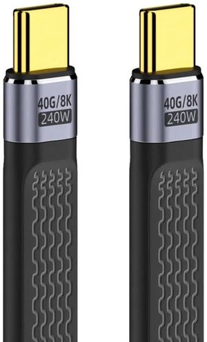 AJMRTC Flat Slim FPC USB4 TypeC Male to Male Cable,240W PD Fast Charge Backward 100W,8K Video HighSpeed Data Cord for Laptops,Smartphones,CompactSpace DIY Modding AJMRTC Flat Slim FPC USB4 TypeC Male to Male Cable,240W PD Fast Charge Backward 100W,8K Video HighSpeed Data Cord for Laptops,Smartphones,CompactSpace DIY Modding