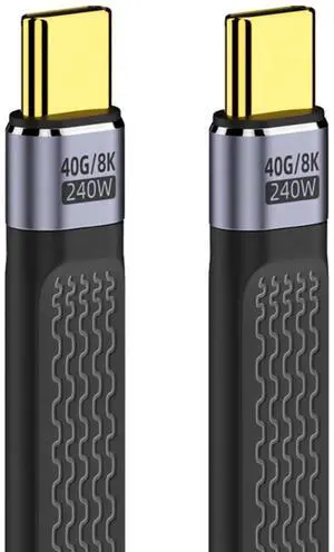 AJMRTC Flat Slim FPC USB4 TypeC Male to Male Cable,240W PD3.1 Fast Charge Backward 100W,8K UHD Video HighSpeed Data Cord for Laptops,Smartphones,Compact Space DIY Wiring AJMRTC Flat Slim FPC USB4 TypeC Male to Male Cable,240W PD3.1 Fast Charge Backward 100W,8K UHD Video HighSpeed Data Cord for Laptops,Smartphones,Compact Space DIY Wiring