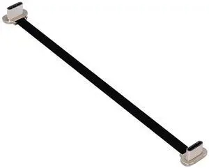 AJMRTC 15cm(5.91in) UltraSlim Flat USB2.0 USBC to USBC Short Cable,DualAngled Silver Plug,65W PD Fast Charging Data Cord for Laptops,Tablets,Smartphones,CompactSpace Use AJMRTC 15cm(5.91in) UltraSlim Flat USB2.0 USBC to USBC Short Cable,DualAngled Silver Plug,65W PD Fast Charging Data Cord for Laptops,Tablets,Smartphones,CompactSpace Use