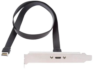 AJMRTC USB 3.2 Gen2x2 20Gbps TypeE IDC 20Pin FrontPanel Header to USBC Female Extension Cable,PanelMount USBC Receptacle with Mounting Screws for Desktop PC Chassis Modding AJMRTC USB 3.2 Gen2x2 20Gbps TypeE IDC 20Pin FrontPanel Header to USBC Female Extension Cable,PanelMount USBC Receptacle with Mounting Screws for Desktop PC Chassis Modding