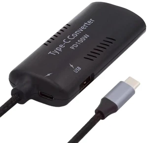 AJMRTC 100W PD Emulator Trigger Charge Cable, Rectangle SlimTip Input for ThinkPad X1, Dual Output USBC & USBA Port, Convert Laptop Power Source to Charge Phones, Tablets and USBC Gadgets AJMRTC 100W PD Emulator Trigger Charge Cable, Rectangle SlimTip Input for ThinkPad X1, Dual Output USBC & USBA Port, Convert Laptop Power Source to Charge Phones, Tablets and USBC Gadgets