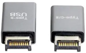AJMRTC 2Pcs USB 3.1 FrontPanel Header Male TypeE to USBA & USBC Motherboard Extension Adapter, Internal Mainboard Converter for PC Case FrontPanel Port Modification AJMRTC 2Pcs USB 3.1 FrontPanel Header Male TypeE to USBA & USBC Motherboard Extension Adapter, Internal Mainboard Converter for PC Case FrontPanel Port Modification