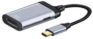 AJMRTC USBC to DisplayPort Adapter, 4K 2K 60Hz Video Converter with Female PD Charging Port, USBC DP Monitor Converter for Laptops, Tablets, USBC Devices AJMRTC USBC to DisplayPort Adapter, 4K 2K 60Hz Video Converter with Female PD Charging Port, USBC DP Monitor Converter for Laptops, Tablets, USBC Devices