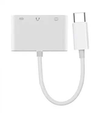 AJMRTC USBC Male to USB 2.0 TypeA OTG Female + 3.5mm AUX Audio + PD Charging Port Adapter, 5Gbps TypeC MultiPort Converter for Laptop, Tablet, Smartphone, Headphone, USB Flash Drive AJMRTC USBC Male to USB 2.0 TypeA OTG Female + 3.5mm AUX Audio + PD Charging Port Adapter, 5Gbps TypeC MultiPort Converter for Laptop, Tablet, Smartphone, Headphone, USB Flash Drive