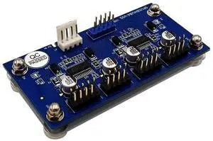 AJMRTC Motherboard 9Pin USB Header 1 to 4 Female Extension Cable Card, 2Way 9Pin USB 2.0 Hub Splitter to 8Port USB 2.0 with Extra Power Supply & Magnetic Base for PC Case Internal Front Panel Expan AJMRTC Motherboard 9Pin USB Header 1 to 4 Female Extension Cable Card, 2Way 9Pin USB 2.0 Hub Splitter to 8Port USB 2.0 with Extra Power Supply & Magnetic Base for PC Case Internal Front Panel Expan