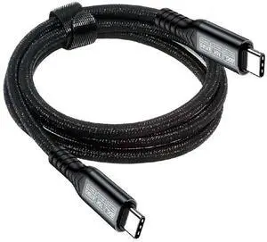 AJMRTC 100CM 240W USB5.0 USBC Male to Male Cable, 80Gbps HighSpeed Data Cord, 8K@60Hz 5K@60Hz 6K@30Hz Video Output, Compatible with USB4.0, Thunderbolt 5 4 3 for Laptop, External SSD, Docking Statio AJMRTC 100CM 240W USB5.0 USBC Male to Male Cable, 80Gbps HighSpeed Data Cord, 8K@60Hz 5K@60Hz 6K@30Hz Video Output, Compatible with USB4.0, Thunderbolt 5 4 3 for Laptop, External SSD, Docking Statio