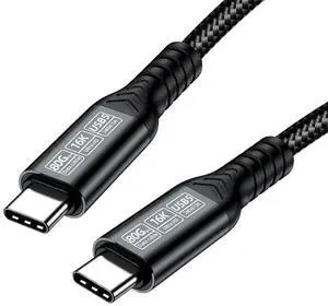 AJMRTC 100CM USB5.0 USBC Male to Male Cable, 80Gbps HighSpeed Data, 240W PD3.1 EPR Fast Charging, 8K@60Hz 5K@60Hz 6K@30Hz Video, Compatible with USB4.0, Thunderbolt 5 4 3 for Laptop, Docking Station AJMRTC 100CM USB5.0 USBC Male to Male Cable, 80Gbps HighSpeed Data, 240W PD3.1 EPR Fast Charging, 8K@60Hz 5K@60Hz 6K@30Hz Video, Compatible with USB4.0, Thunderbolt 5 4 3 for Laptop, Docking Station