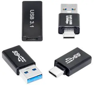 AJMRTC 4Pcs/Lot USB 3.1 TypeC Male & Female to USB3.0 TypeA Female OTG Adapter, 10Gbps HighSpeed Data Converter for Smartphones, Tablets, Laptops, USB Flash Drives, Peripherals AJMRTC 4Pcs/Lot USB 3.1 TypeC Male & Female to USB3.0 TypeA Female OTG Adapter, 10Gbps HighSpeed Data Converter for Smartphones, Tablets, Laptops, USB Flash Drives, Peripherals