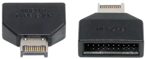 AJMRTC TypeE USB 3.1 Front Panel Header Male to USB 3.0 20Pin Female Motherboard Expansion Adapter with Builtin Chipset, Internal Mainboard Port Converter for PC Case Front Panel Connection AJMRTC TypeE USB 3.1 Front Panel Header Male to USB 3.0 20Pin Female Motherboard Expansion Adapter with Builtin Chipset, Internal Mainboard Port Converter for PC Case Front Panel Connection