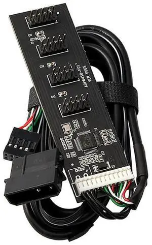 AJMRTC USB 2.0 Motherboard 9Pin 10Pin Header 1to4 Female Splitter Extension Hub Cable with IDE 5V Power Connector, Internal Port Multiplier for PC Case Front Panel DIY AJMRTC USB 2.0 Motherboard 9Pin 10Pin Header 1to4 Female Splitter Extension Hub Cable with IDE 5V Power Connector, Internal Port Multiplier for PC Case Front Panel DIY