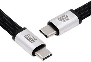 AJMRTC 18cm Flat Slim FPC USB4.0 Gen4 80Gbps Magnetic USBC Cable, 240W PD Charging 16K@30Hz 8K 5K@60Hz Video Cord Compatible with Thunderbolt 3/4/5 Devices AJMRTC 18cm Flat Slim FPC USB4.0 Gen4 80Gbps Magnetic USBC Cable, 240W PD Charging 16K@30Hz 8K 5K@60Hz Video Cord Compatible with Thunderbolt 3/4/5 Devices