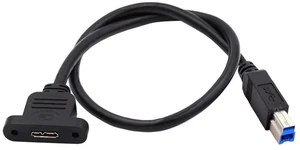 AJMRTC USB 3.0 TypeB Male to Micro 3.0 TypeB Female Extension Cable, Dual Screw Lock Panel Mount Receptacle, 5Gbps HighSpeed Cord for Industrial Camera Machine Vision Equipment AJMRTC USB 3.0 TypeB Male to Micro 3.0 TypeB Female Extension Cable, Dual Screw Lock Panel Mount Receptacle, 5Gbps HighSpeed Cord for Industrial Camera Machine Vision Equipment